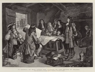 Un Consiglio di Guerra dopo lo Sbarco del Principe d